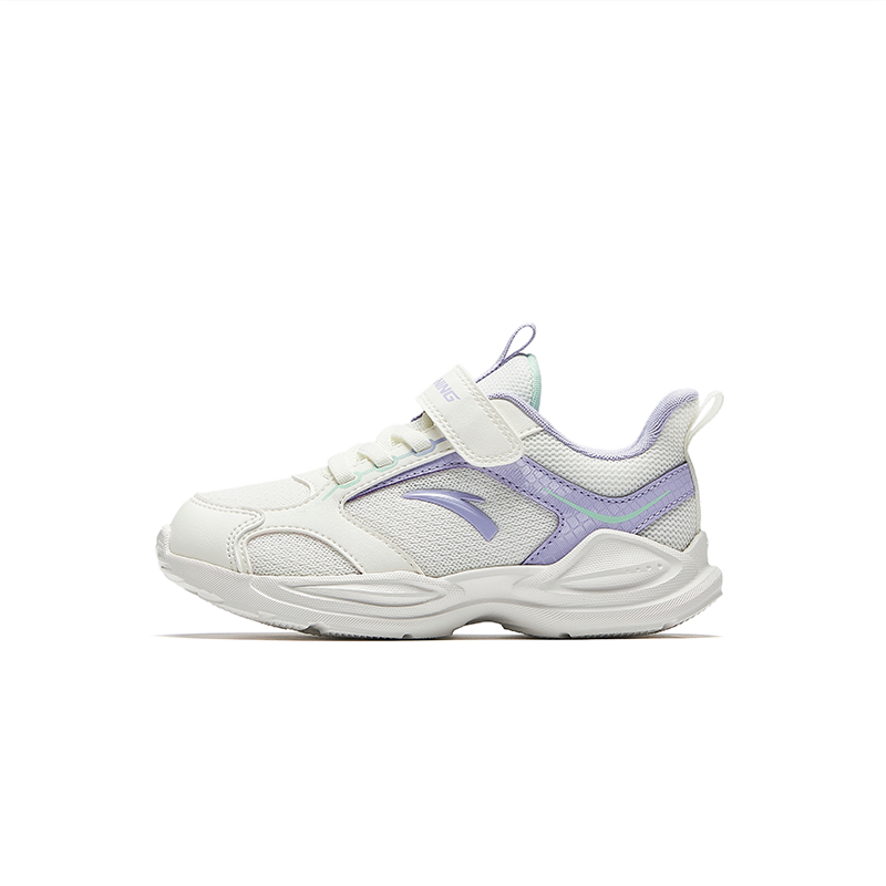 

Дышащие легкие амортизирующие низкие детские беговые кроссовки для детей 3-7 лет Antakids, айвори белый/fresh фиолетовый/freshwater зеленый