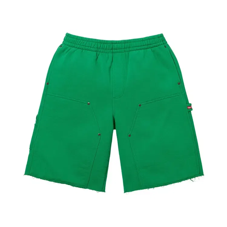 Спортивные шорты Supreme Double Knee Painter Sweatshort, зеленый