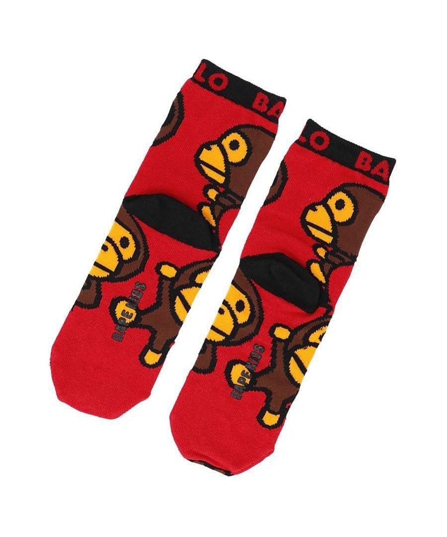 Детские носки Milo A BATHING APE, RED — фото 2