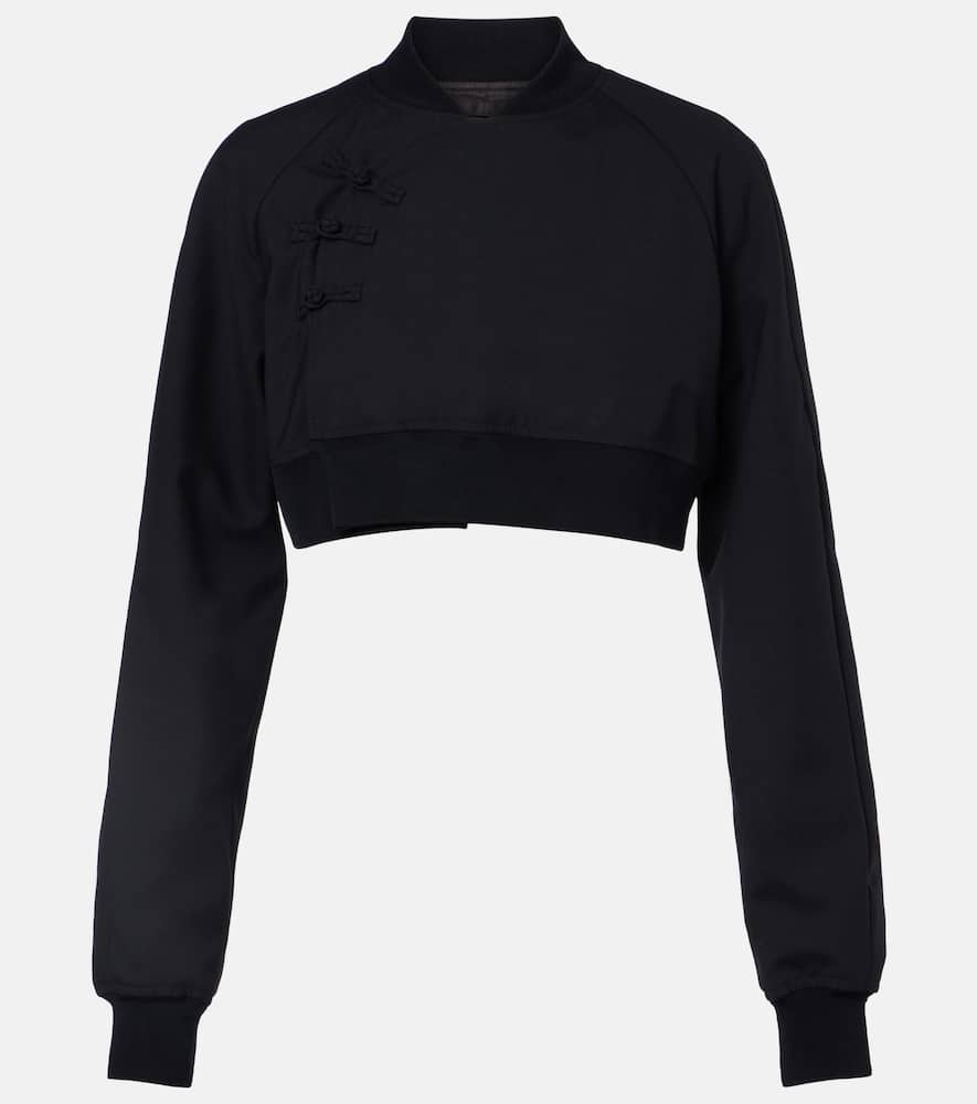 

Короткий шерстяной топ Noir Kei Ninomiya, Black