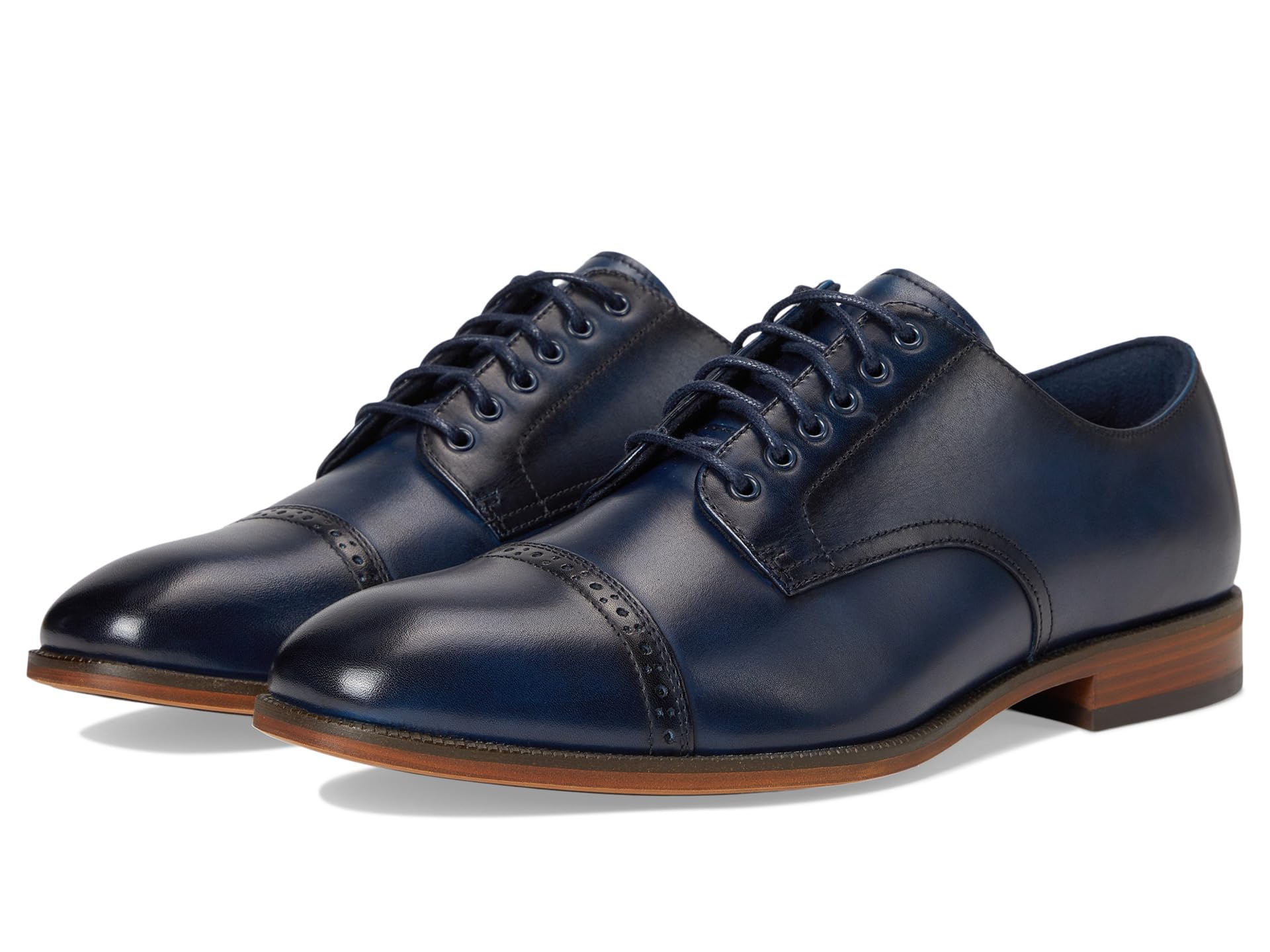 Туфли Stacy Adams William Cap Toe Lace-Up, темно-синий