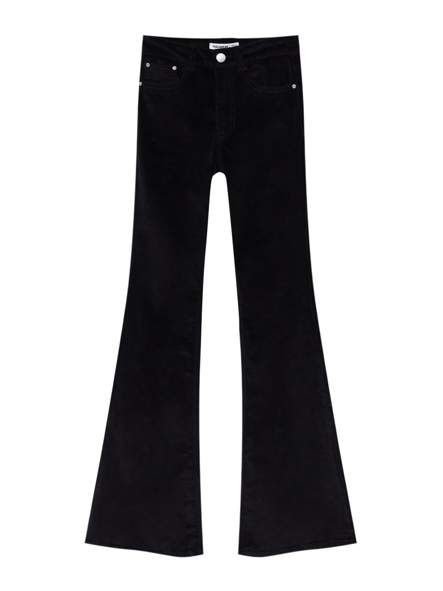 

Расклешенные брюки Pull&Bear, черный