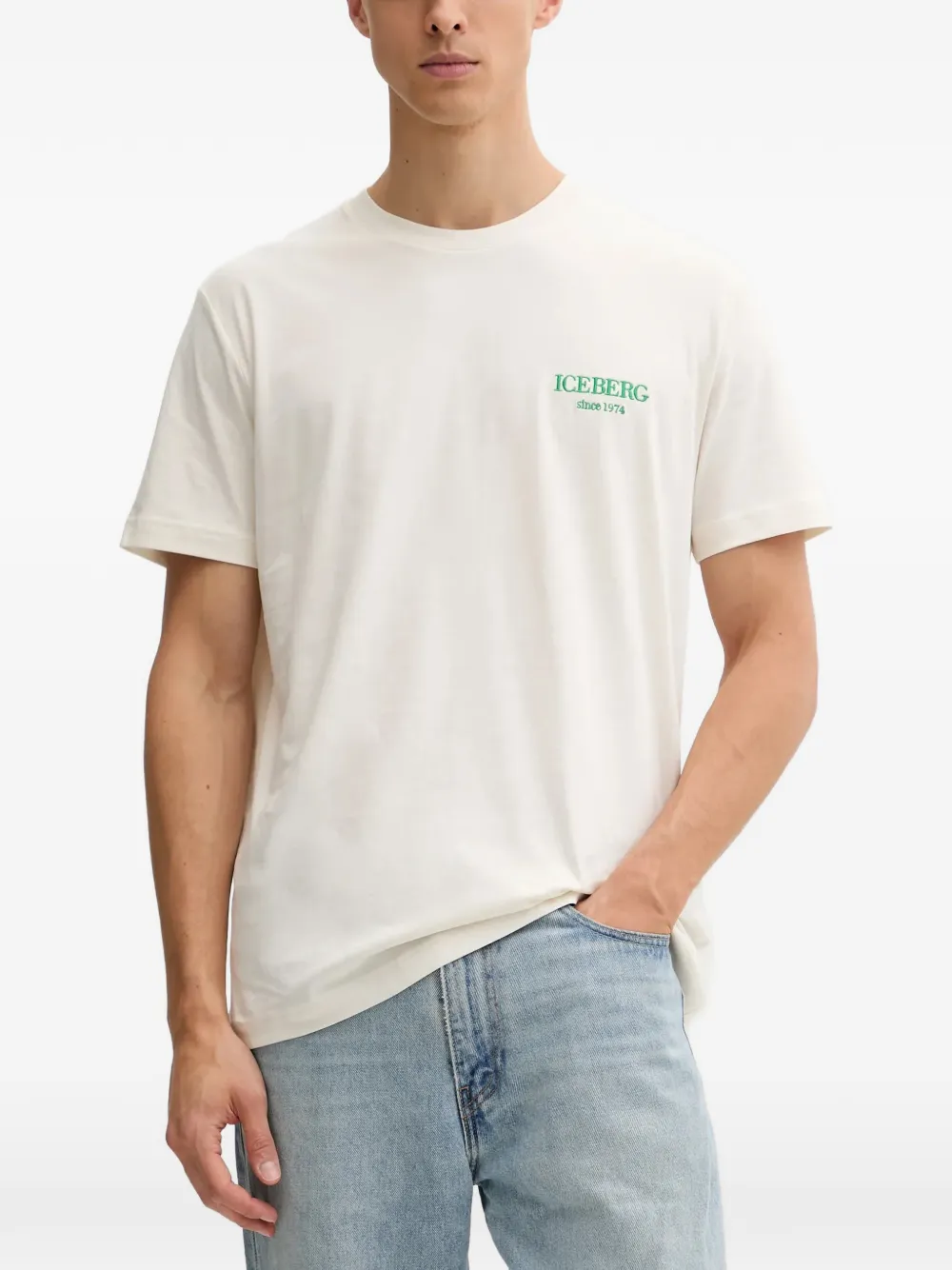 

Футболка с логотипом Iceberg, белый