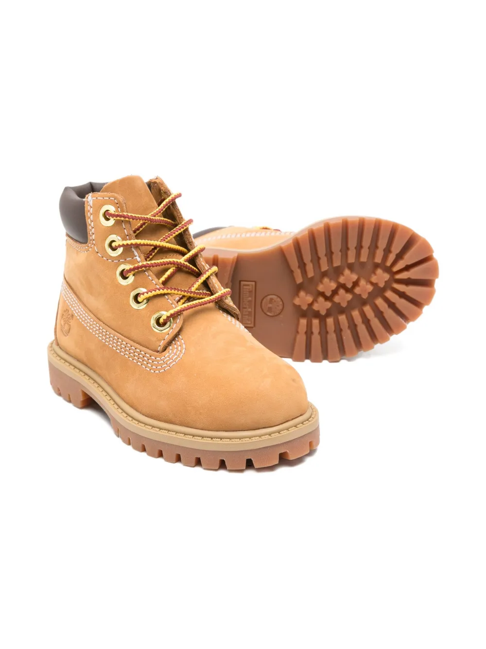 Премиальные 6-дюймовые ботинки Timberland Kids, бежевый — фото 2