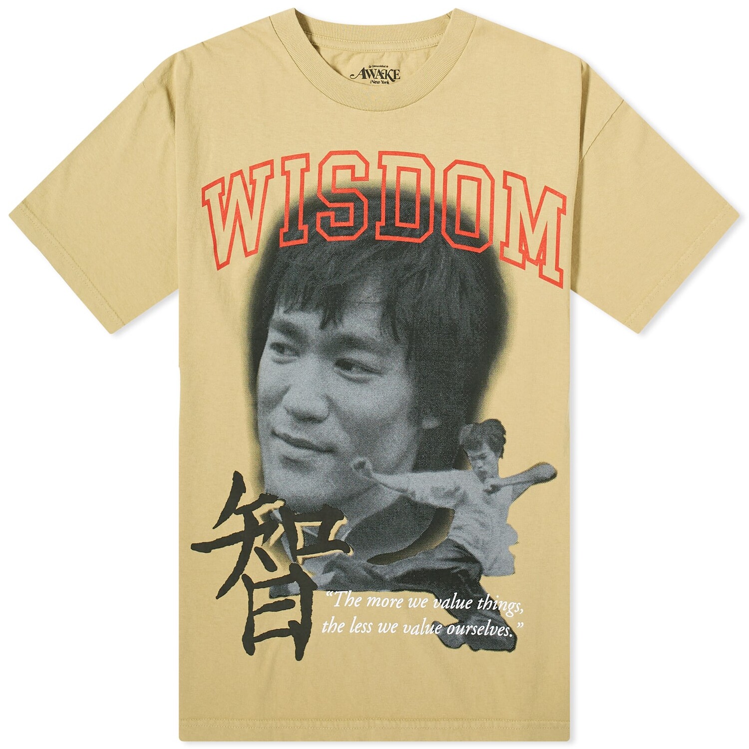 

Футболка Awake Ny Bruce Lee, хаки