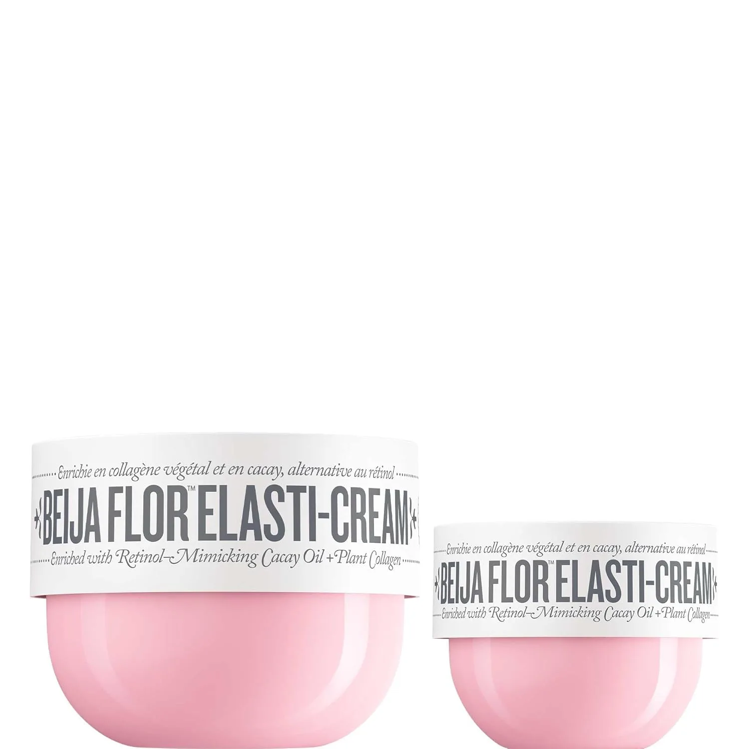 SOL DE JANEIRO Collagen Boosting Beija Flor Elasti-Cream Крем для тела 74 мл + 240 мл (2 шт.), pink