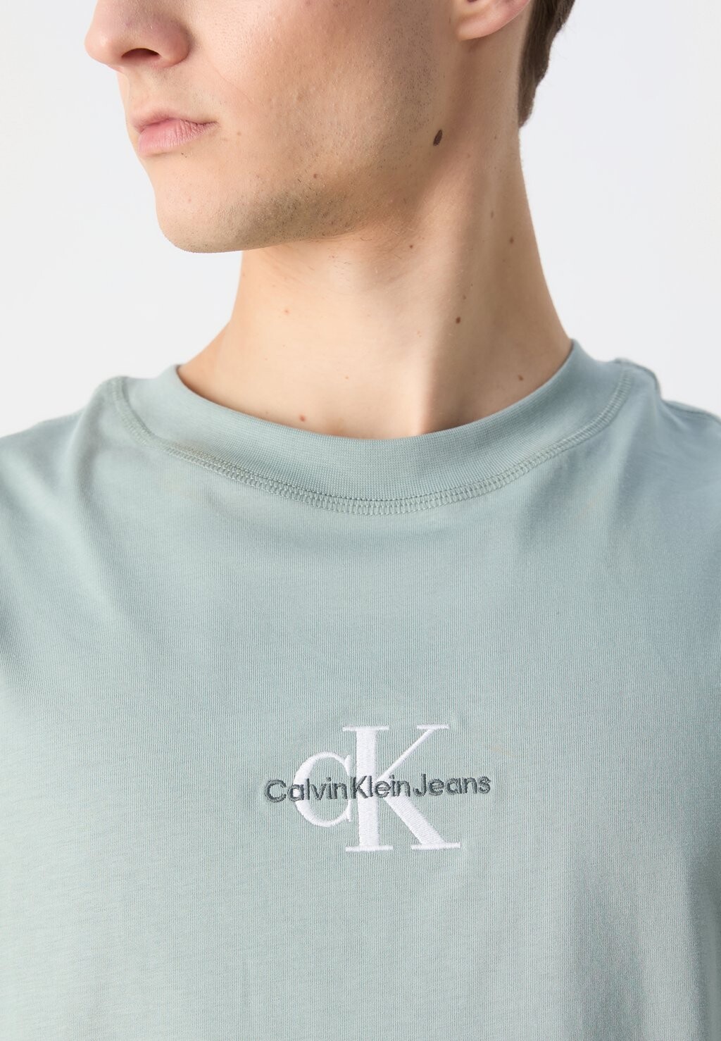 

Топ Monologo Sleeveless Tee Calvin Klein, шиферно-серый