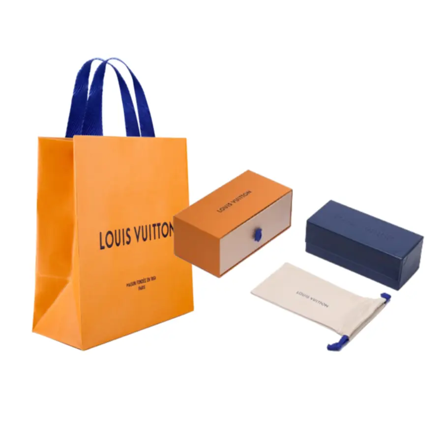 LOUIS VUITTON Квадратные солнцезащитные очки для мужчин серые литые, Gray — фото 4