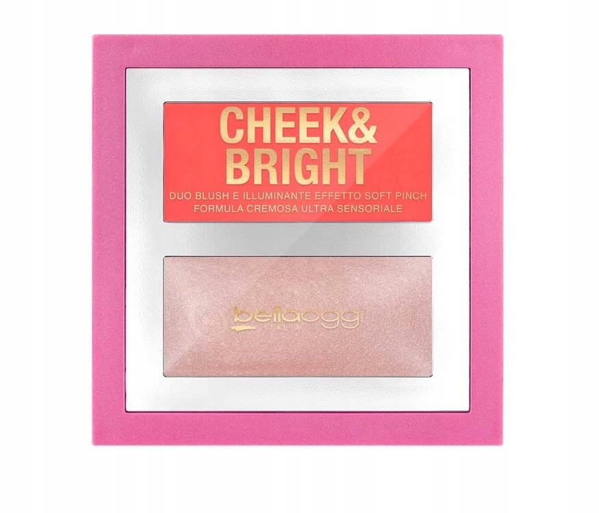 

Палитра кремовых румян BELLAOGGI CHEEK AND BRIGHT № 004 Cheer Coral