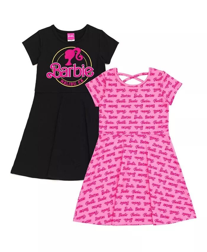 

Комплект из 2 приталенных платьев для девочек Barbie, мультиколор