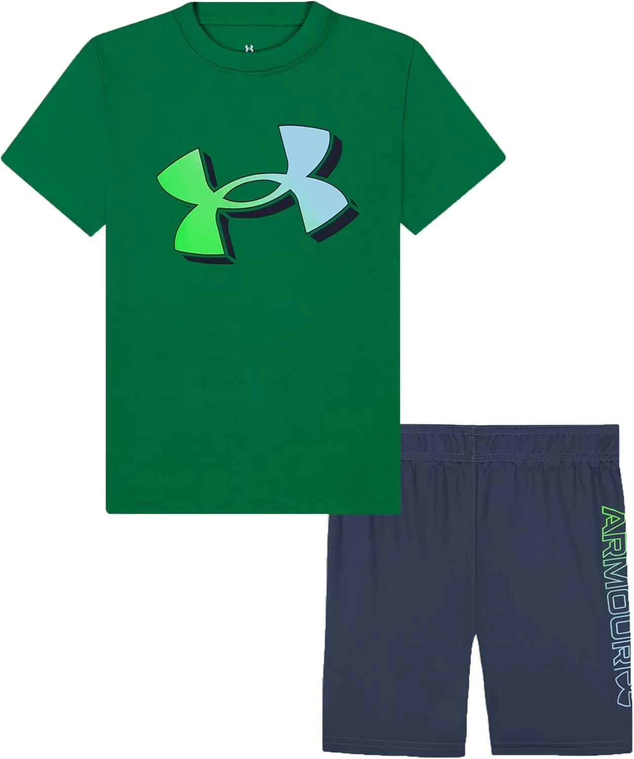 Детский комплект футболка и шорты Under Armour, Kelly Gradient