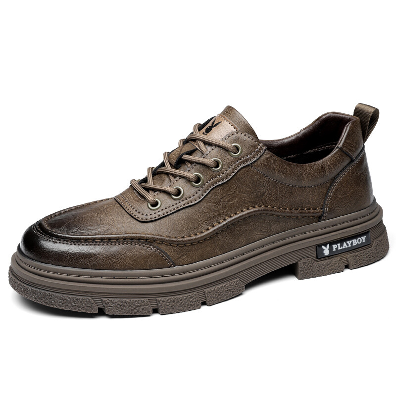 

Туфли мужские Men"s Casual Men Low-Top Playboy, коричневый
