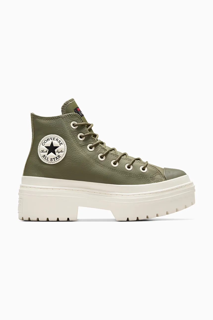 Кроссовки Chuck Taylor All Star с проушинами на каблуке Converse, зеленый — фото 2