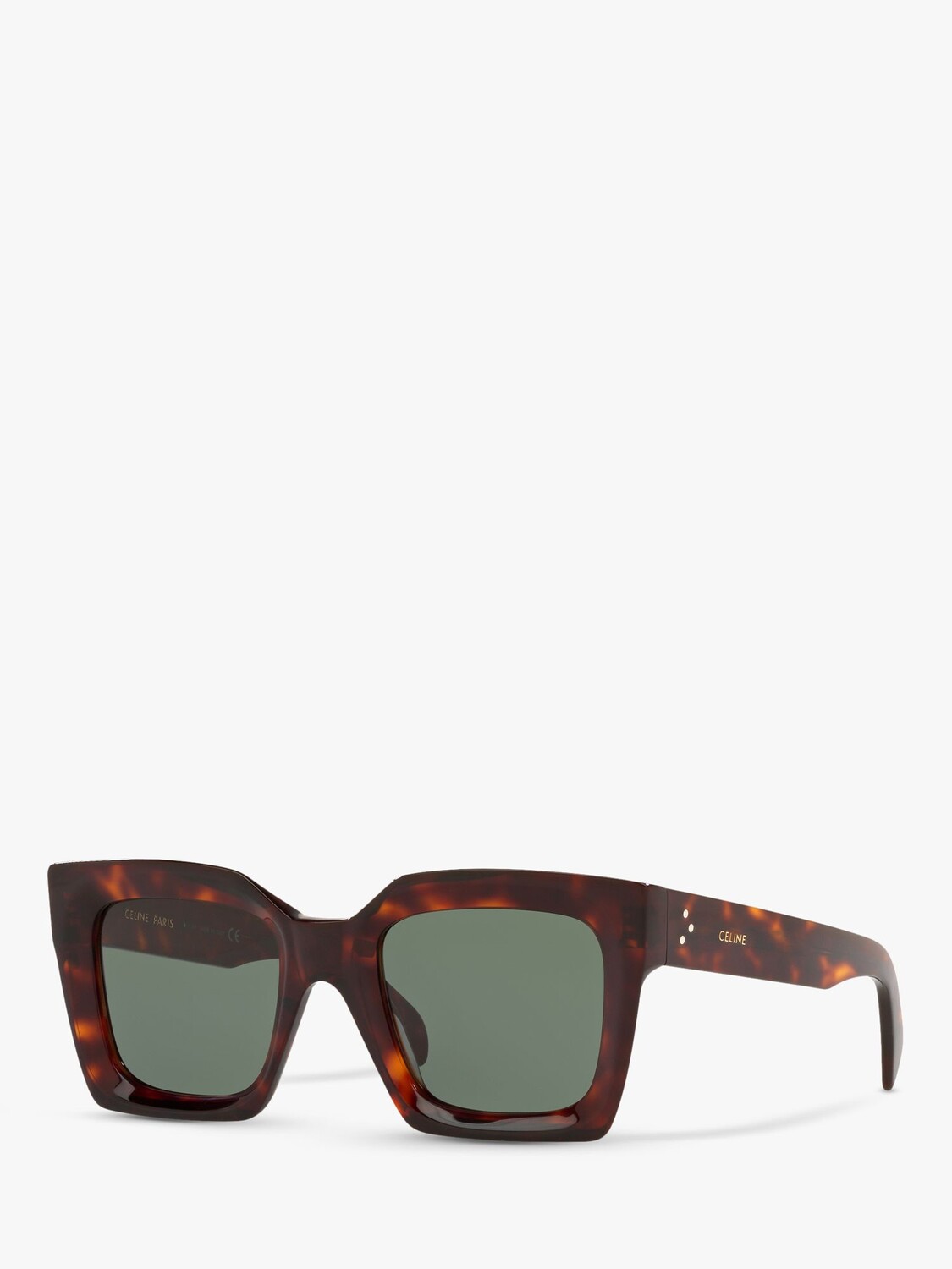 

Celine CL000245 Женские массивные квадратные солнцезащитные очки, черепаховый/серый