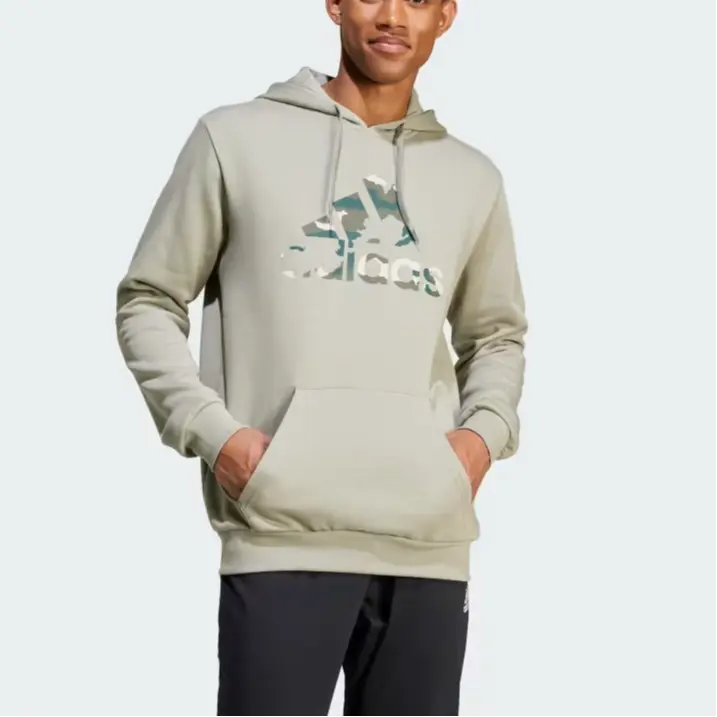 Толстовка мужская серебряная галька Adidas, цвет Silver pebbles — фото 2