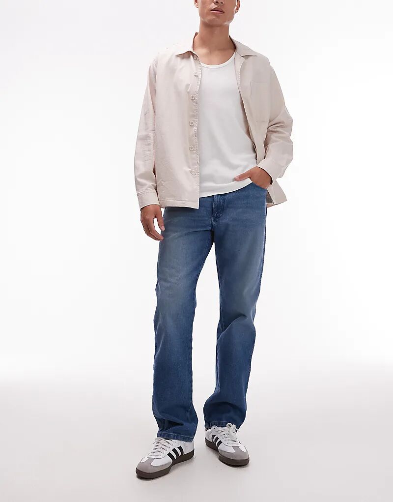 

Джинсы Wrangler 13MWZ Original cowboy прямого кроя, средне-синего цвета