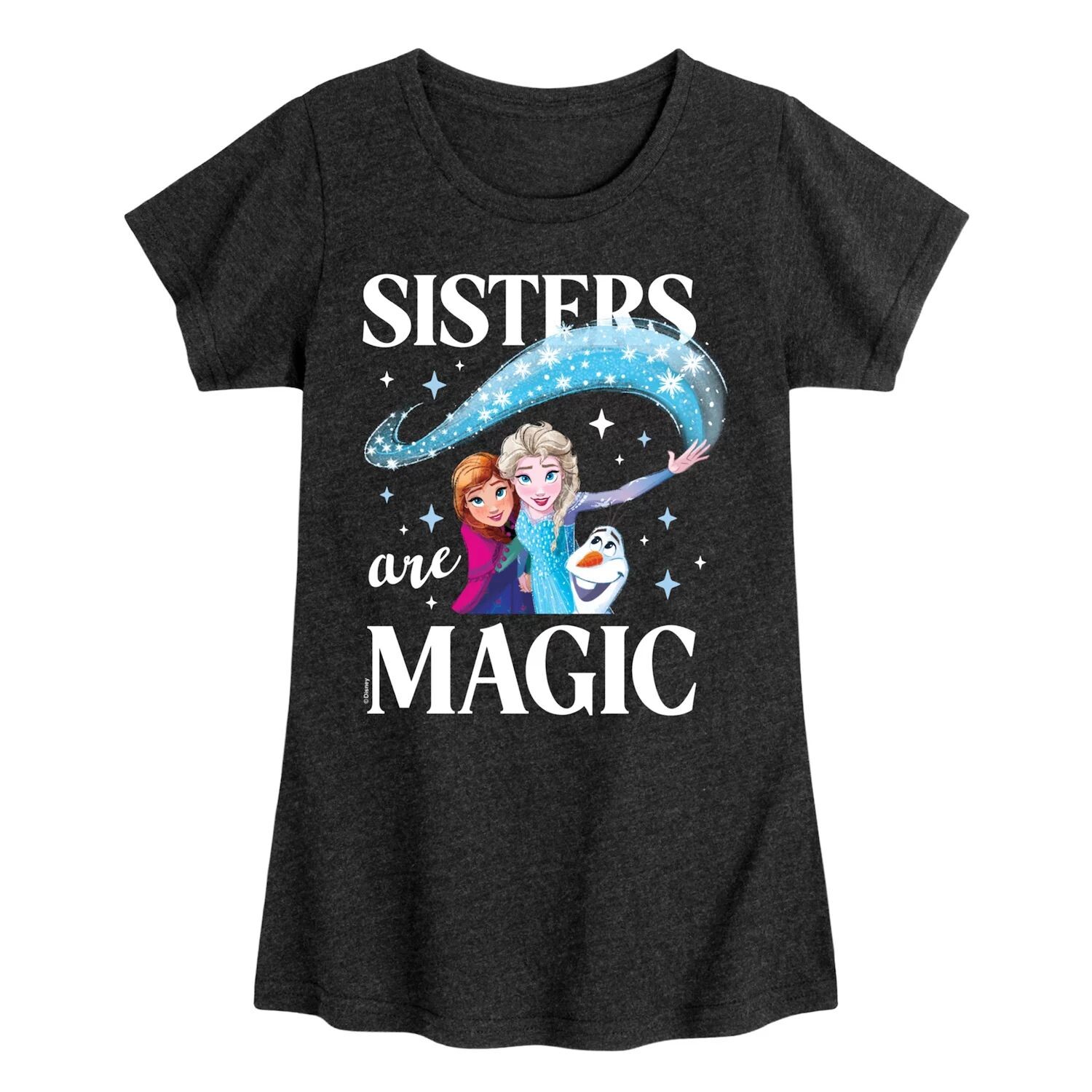 

Футболка Disney's Frozen Girls 7–16 с рисунком «Сестры — волшебство» Disney