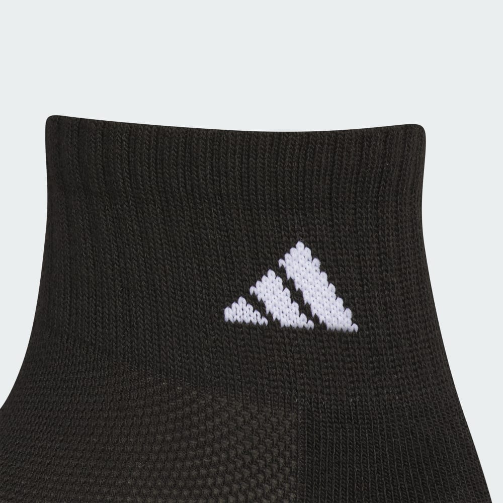 Носки Adidas Athletic Cushioned 6-Pack Quarter Socks Kids, цвет Black/Onix/White — фото 2