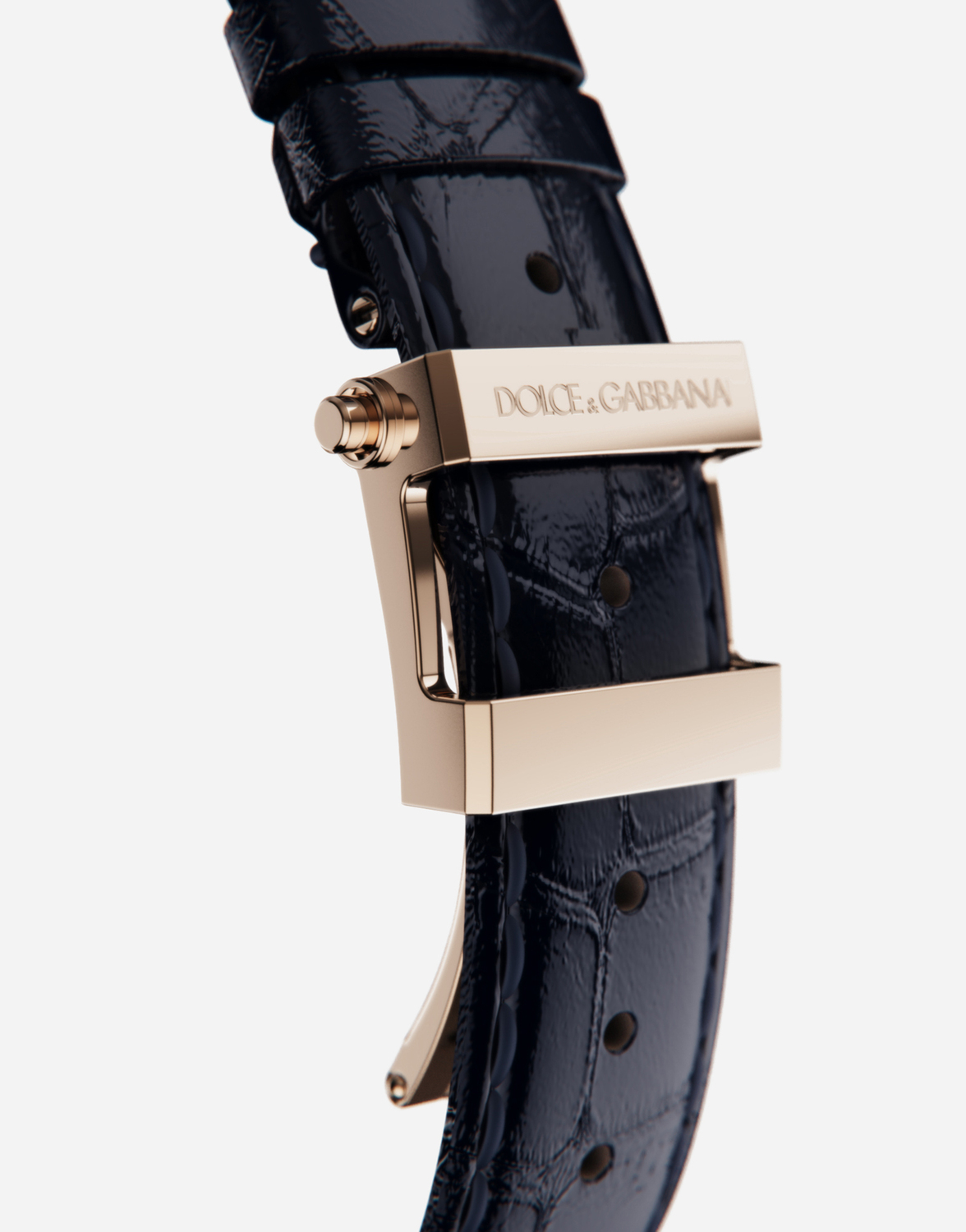 DOLCE & GABBANA Часы DG7 Pavé из желтого золота с бриллиантами и синими сапфирами — фото 4