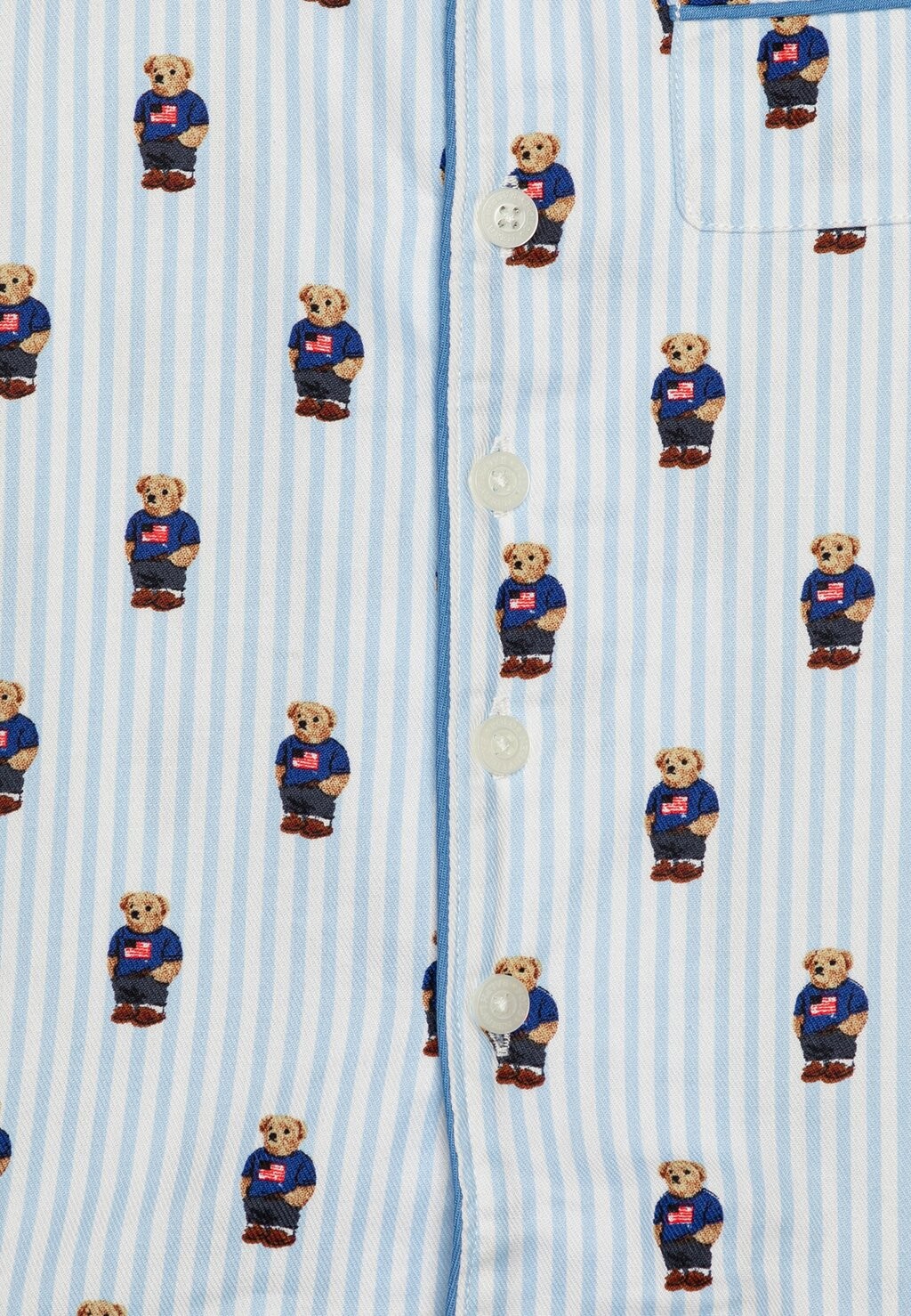 Комплект одежды для сна BEAR Polo Ralph Lauren, цвет white/elite blue — фото 4