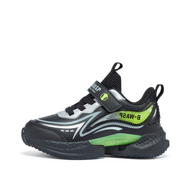 

Стильные низкие детские кроссовки для бега BIG WASP, Twiсветло-зеленый[Hook-and-Loop Thin Cotton]