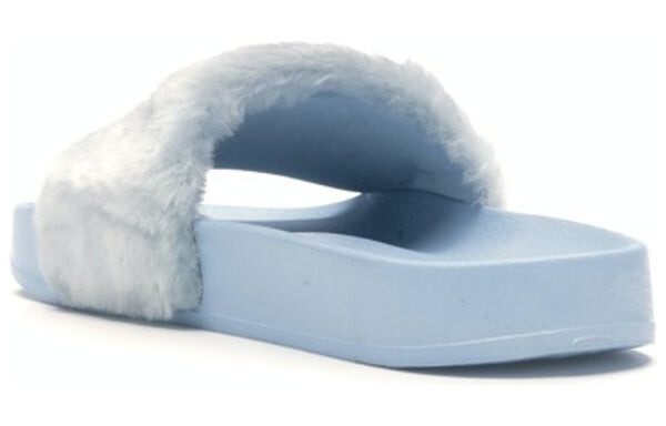 Тапочки fenty x fur slide 'cool blue' Puma, синий — фото 4