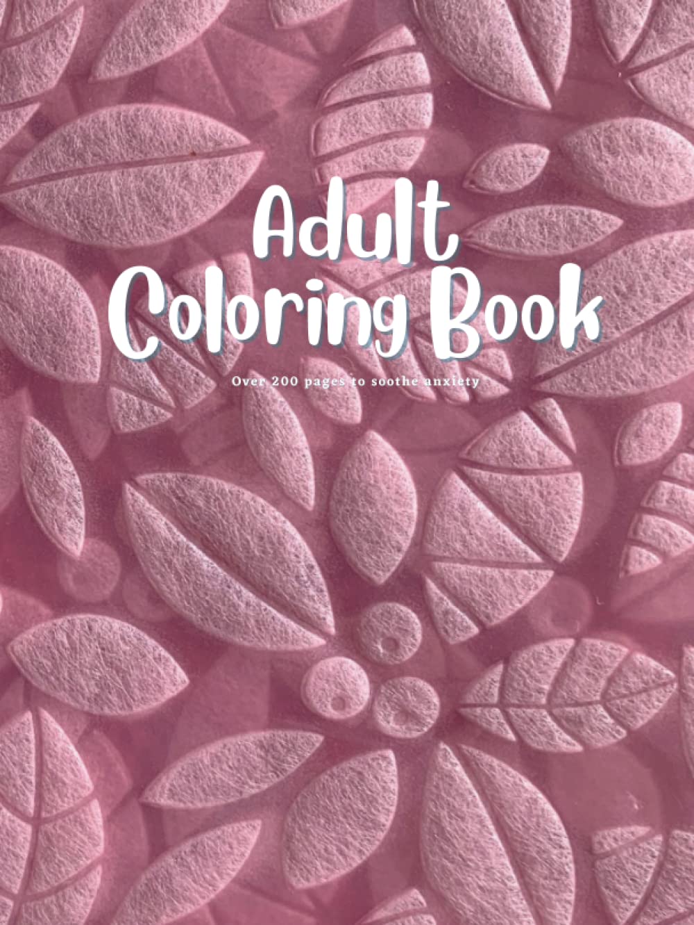 

One Sided Adult Coloring Book Hardcover - 8.25"x11", Over 200 Pages with beautiful designs (Independently published)