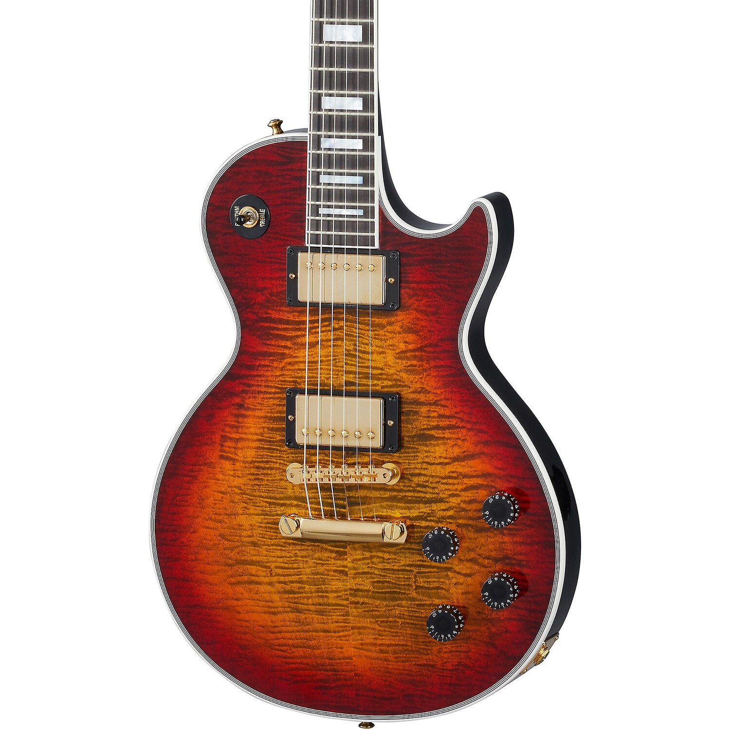 

Фигурная электрогитара Gibson Custom Les Paul Axcess Bengal Burst