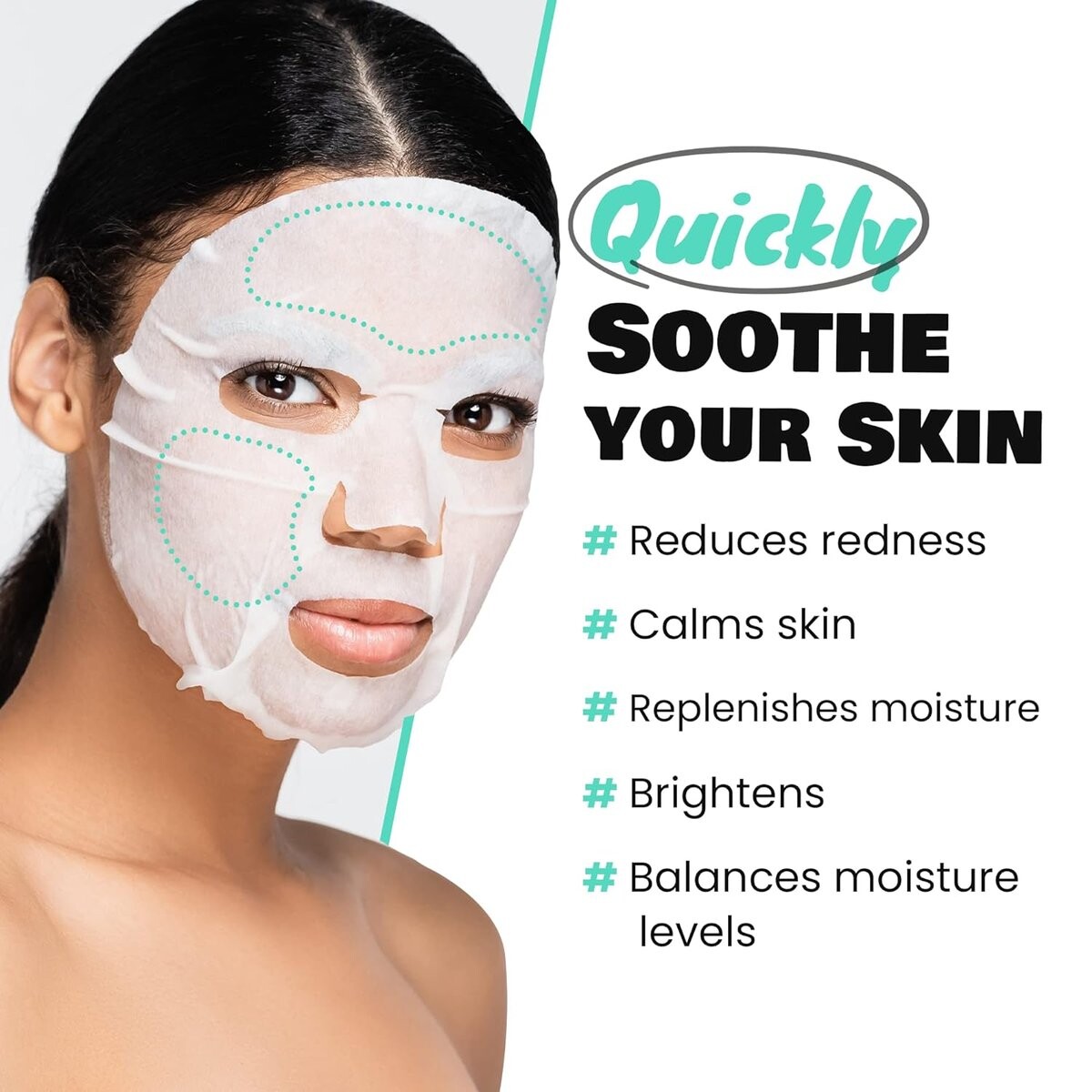 Тканевая маска Dewytree — PICK AND QUICK Calming Full Mask, Маски для лица — фото 2