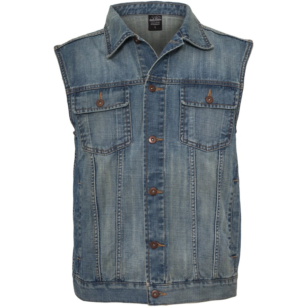 

Жилет Urban Classics Denim Gt, синий