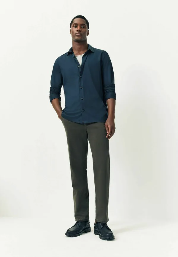 Рубашка с длинным рукавом supima стандартного кроя Next, Navy Blue — фото 2