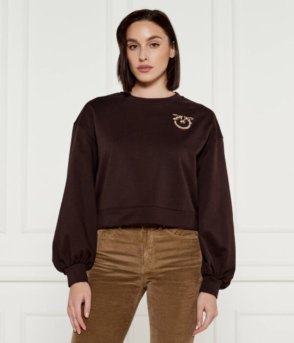 

Свитер в церезоле Regular fit Pinko, коричневый