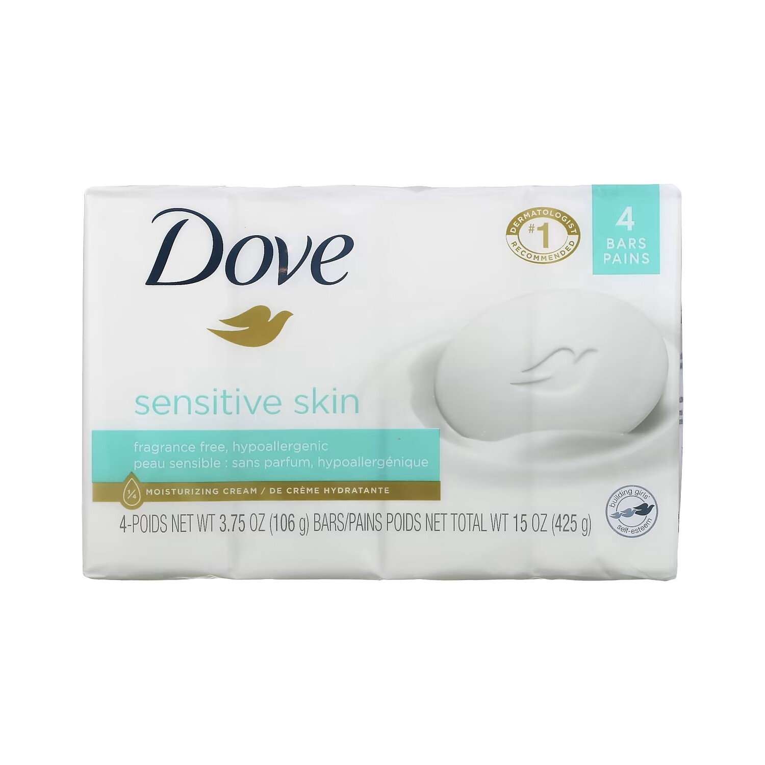 Тоник Dove — Мыло Beauty для чувствительной кожи, 4 батончика — фото 2