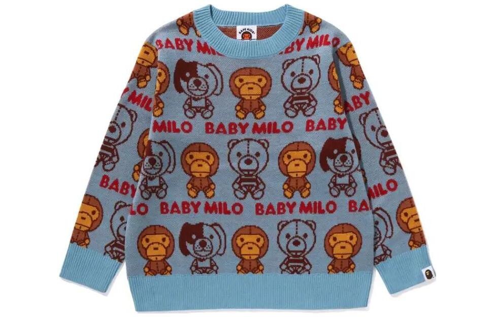 Детский свитер A Bathing Ape, синий — фото 2