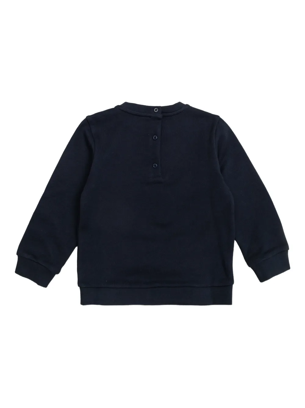 Джемпер с длинными рукавами и круглым вырезом Fendi Kids, синий — фото 2