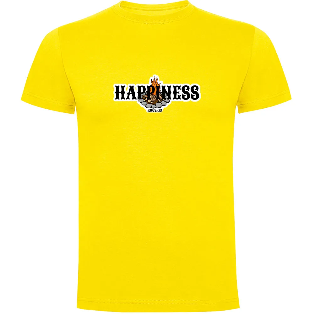 

Футболка с коротким рукавом Kruskis Campfire Happiness, желтый