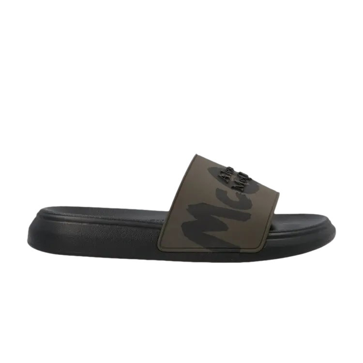 Кроссовки Alexander McQueen Wmns Rubber Pool Slide, зеленый
