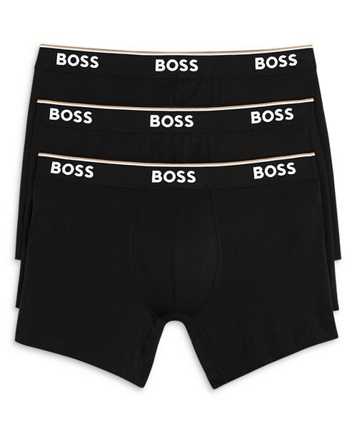 

Трусики-боксеры из смесового хлопка Power, 3 шт. BOSS, цвет Black