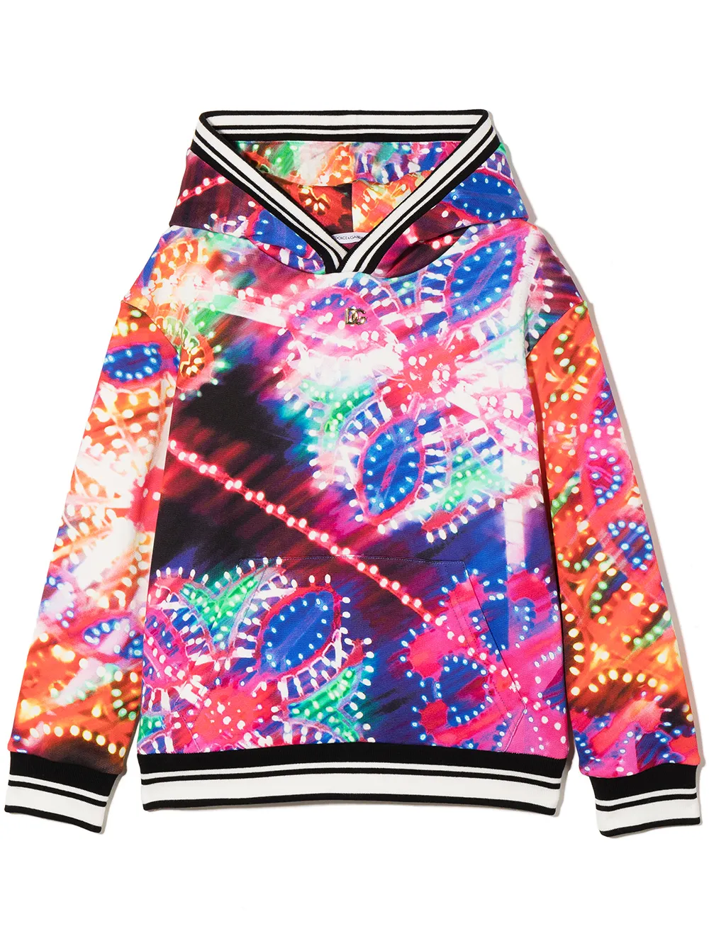 

Худи с логотипом Dolce & Gabbana Kids, синий