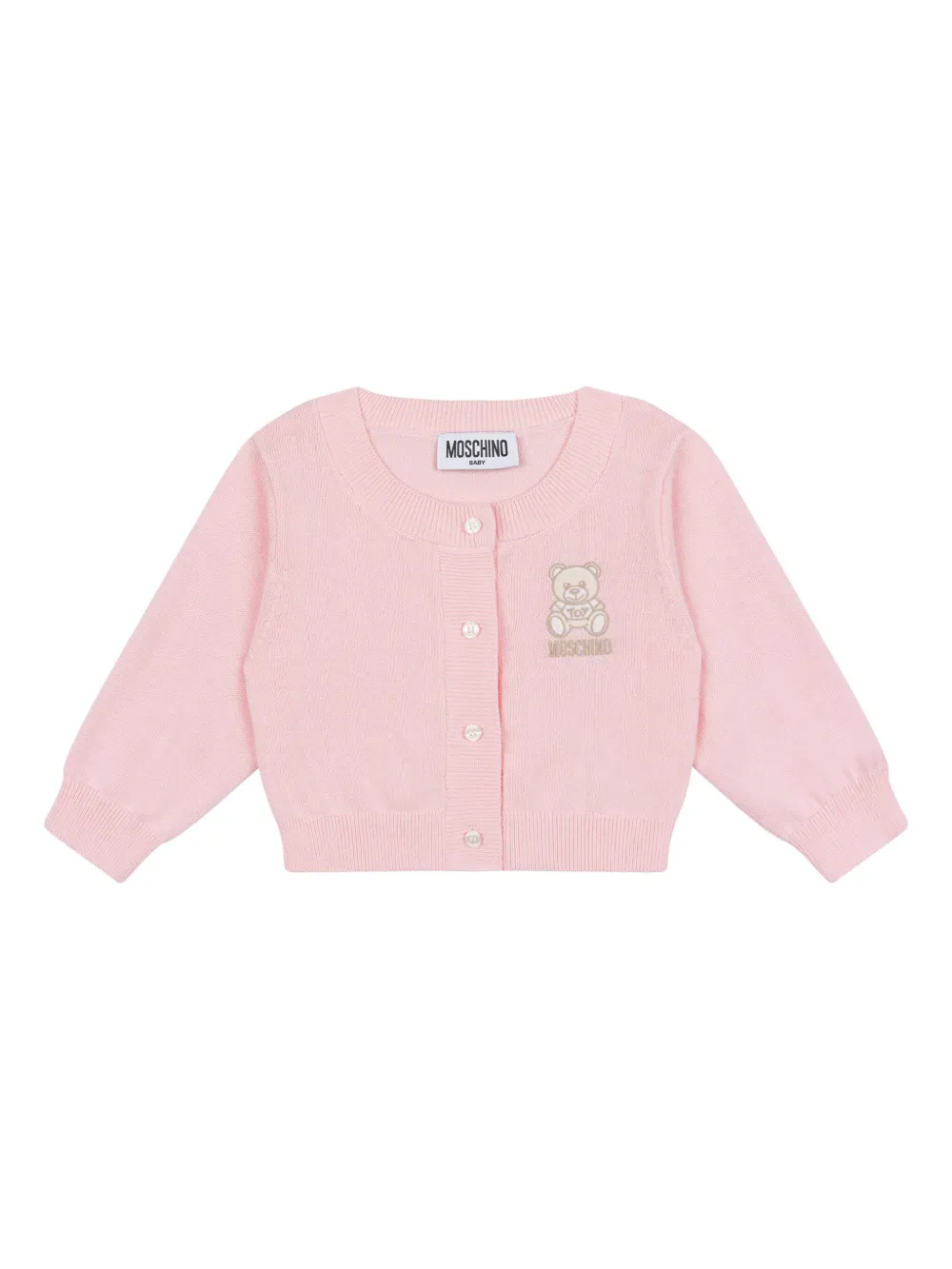 

Кардиган Teddy Bear Moschino Kids, розовый
