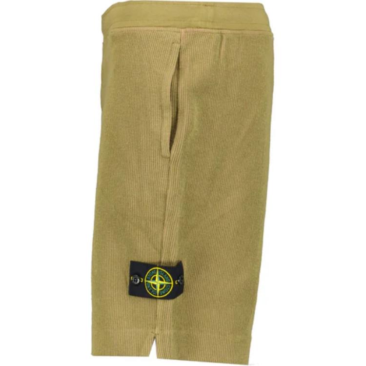 STONE ISLAND Повседневные шорты мужские желтые — фото 4