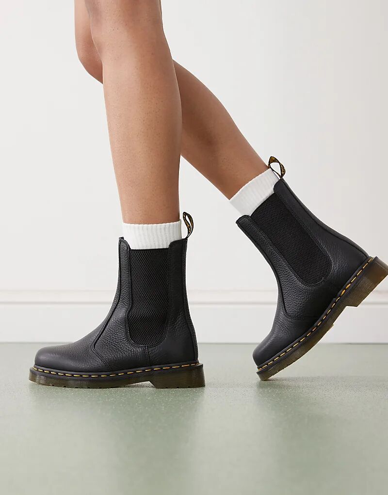 Высокие ботинки Chelsea Dr Martens 2976 черного цвета