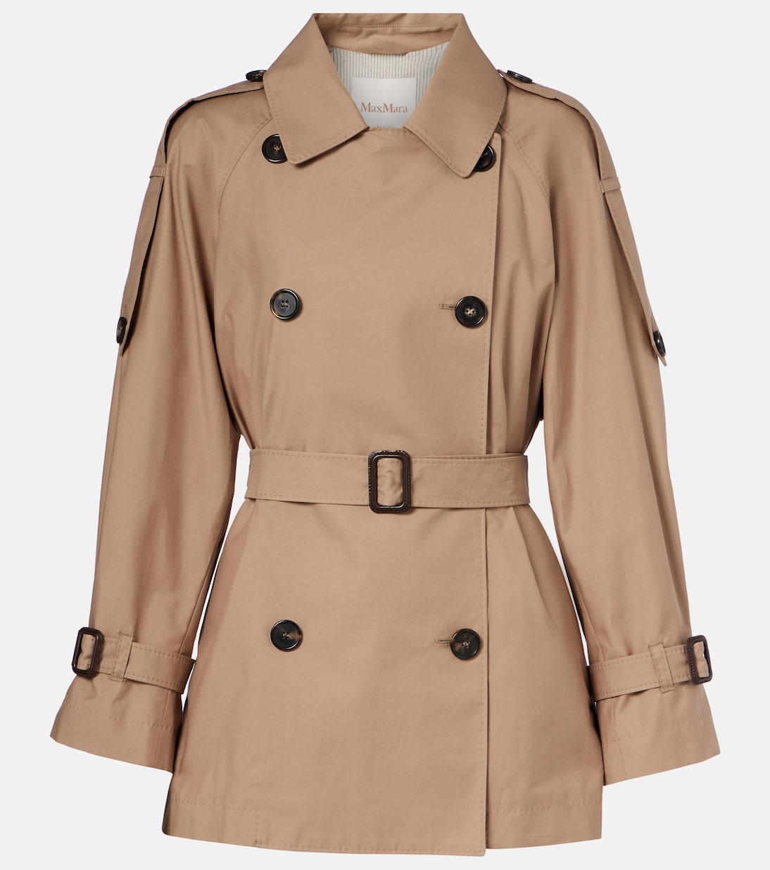 

Тренчкот Caroline из хлопковой смеси Max Mara, Light Camel