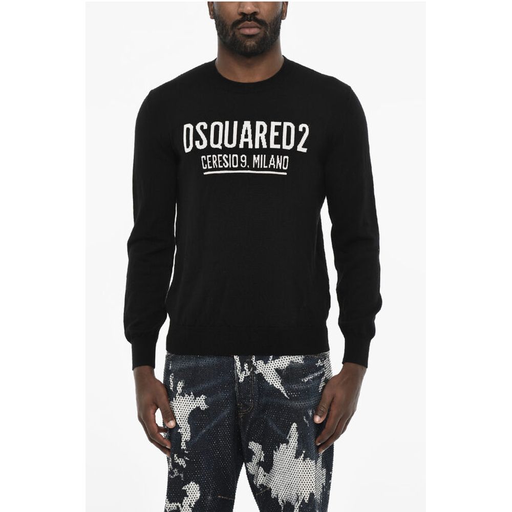 

Черный шерстяной свитер Dsquared2, Black
