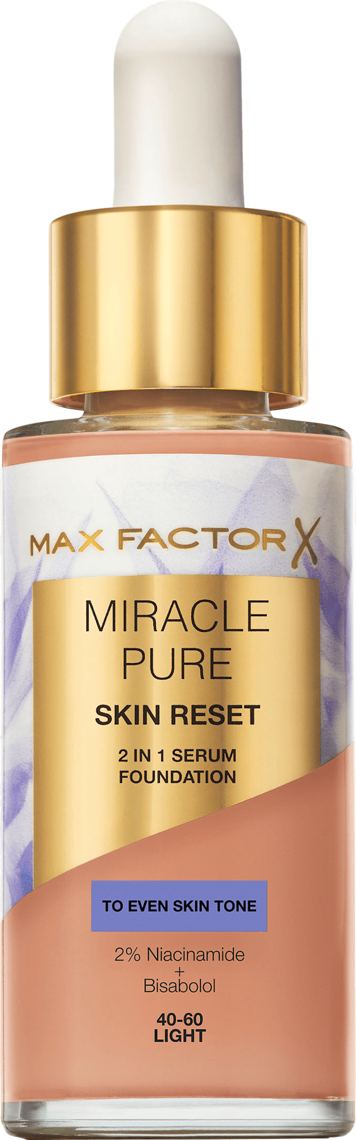 

Тональный крем MAX FACTOR Foundation Miracle Pure Skin Reset 40-60 Light, 30 ml