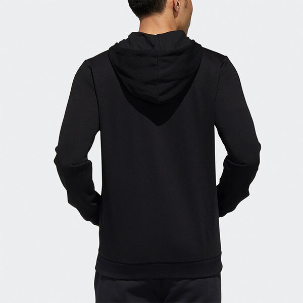 Толстовка neo alphabet printing casual sports zipper black Adidas, черный — фото 4