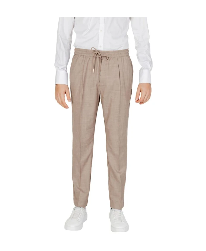 

Бежевые узкие брюки из полиэстера Antony Morato, бежевый