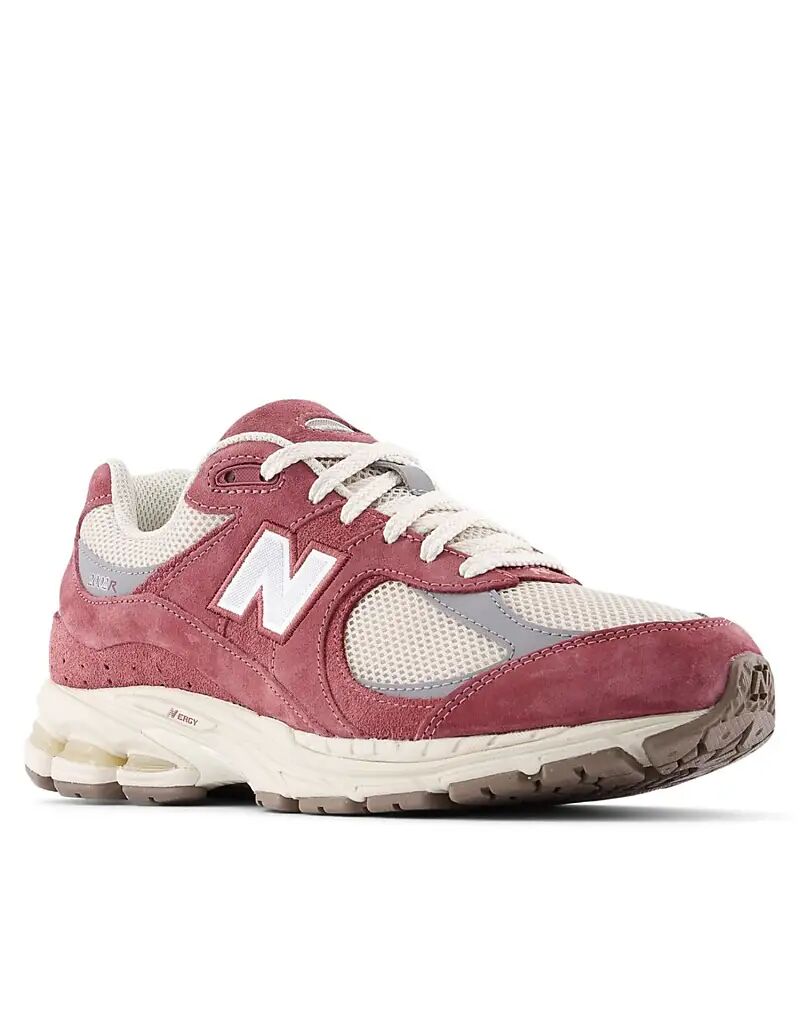 Кроссовки New Balance 2002r бордового цвета — фото 4