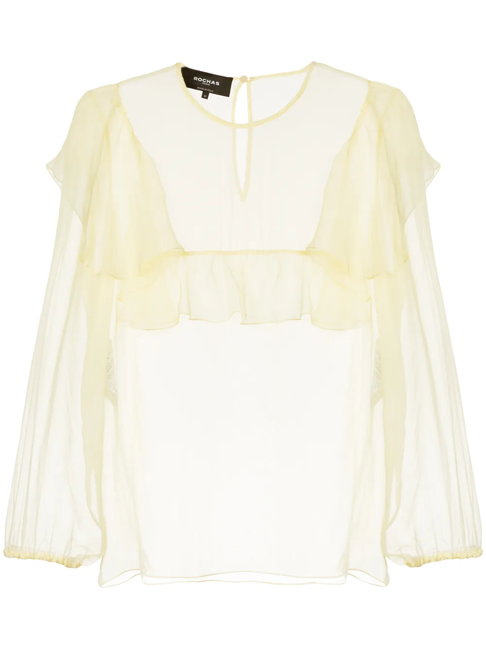 

Блузка с оборками Rochas, белый