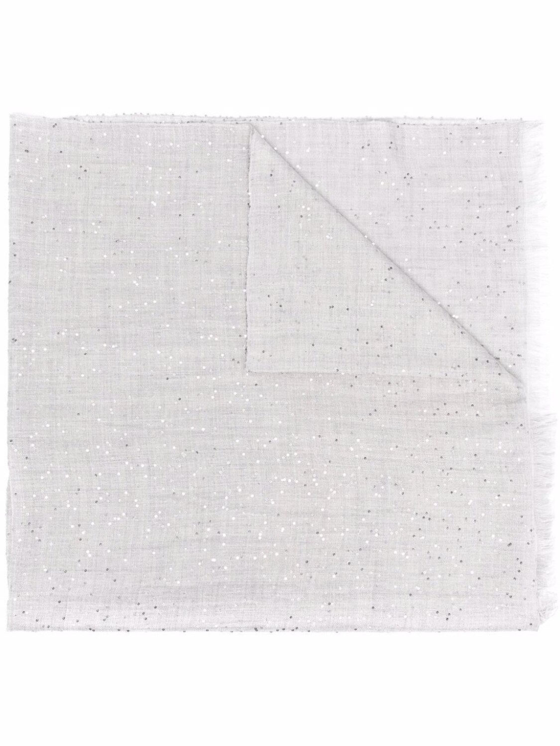 

Шарф с пайетками Brunello Cucinelli, серый